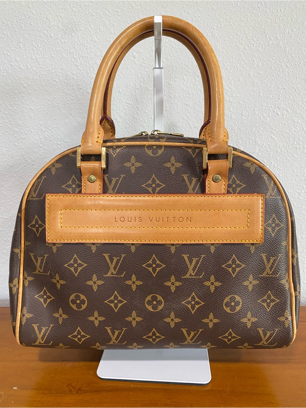 Monogram Dome Satchel in Brown with Vachetta Trim
